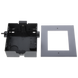 DS-KD8003-IME1/Flush -комплект модульная вызывная IP панель + врезная рамка, Черный