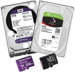 HDD (жорсткі диски),  SD карти