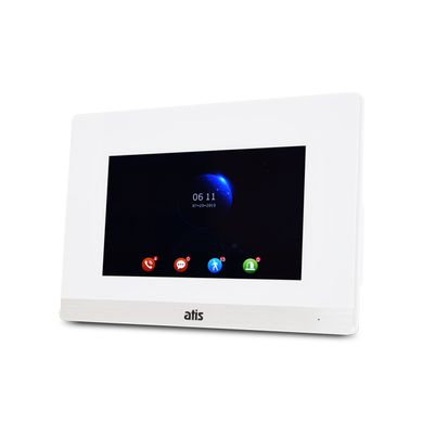 Кольоровий домофон з IPS сенсорним екраном ATIS AD-750FHD S-White