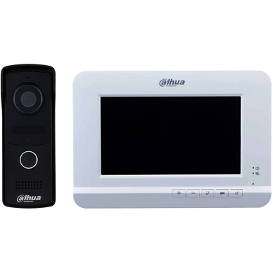 Комплект аналогового видеодомофона Dahua DHI-VTK-VTO2010D-VTH2020DW