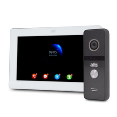Комплект Wi-Fi видеодомофона 7" ATIS AD-770FHD/T-White с поддержкой Tuya Smart + AT-400HD Black